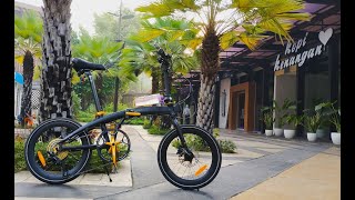 Review Shimano Deore 10 Speed di Sepeda Lipat Ecosmo Z10 [upl. by Trenna]