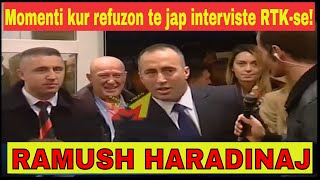 Momenti kur Ramush Haradinaj refuzon intervisten per RTK pas kthimit nga Haga ne vitin 2012 [upl. by Nittirb]