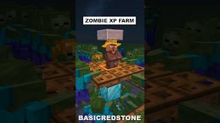 XP Zombie Farm minecraft shorts [upl. by Yalhsa]