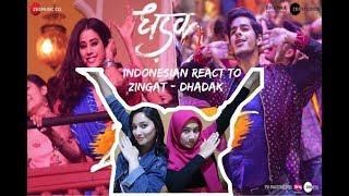 INDONESIAN REACT to Zingaat Hindi  Dhadak  Ishaan amp Janhvi [upl. by Whale]