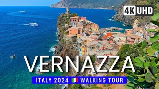 VERNAZZA Walking Tour 4K 60fps 🌞 ITALY 2024  wSUBTITLES cc 🇮🇹 Cinque Terre WALK [upl. by Lavern]