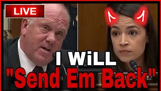 Trumps Border Czar SHREDS AOC Tom Homan vs Alexandria OcasioCortez [upl. by Behlke]