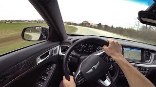 2018 Genesis G80 33T Sport RWD  POV Driving Impressions Binaural Audio [upl. by Nesnah421]