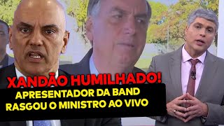 Xandão CAIU Ministro é arrancado da cadeira ao vivo por apresentador da Band [upl. by Ofelia]