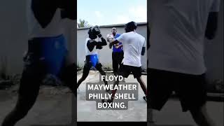 FLOYD MAYWEATHER PHILLY SHELL BOXINGboxing boxingtraining floydmayweather [upl. by Peednus]