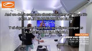 Blah Blah Blah  Armin van Buuren SUBTÍTULOS INGLÉS ESPAÑOL [upl. by Niatsirt]