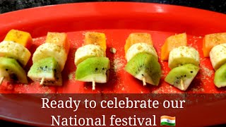 Tri color fruit chaat l Tri color recipes idea l Fireless easy tri color recipe idea l Daily Meals [upl. by Cassell]