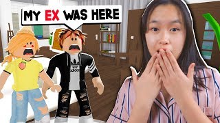 His EX GIRLFRIEND Broke Into Our NEW HOME Roblox Bloxburg Roleplay [upl. by Jamima653]