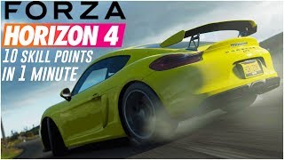 HOW TO EARN 10 SKILL POINTS PER MINUTE  Forza Horizon 4 Tips amp Tricks [upl. by Atile]