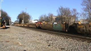 NS 237 Intermodal by Magnolia Track 1 AC44C6M leads SD60I Dash 9 in tow 2 24 19 [upl. by Pasco849]