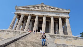 Walhalla Gedenkstätte Sehenswürdigkeit Donaustauf Regensburg in der Oberpfalz Drehort von RTL Film [upl. by Cyrille]