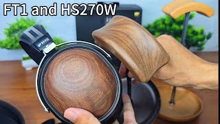 DDhifi HS270W Headphone Stand and FiiO FT1 Review  Special Walnut Headphones and Stand [upl. by Perlie]