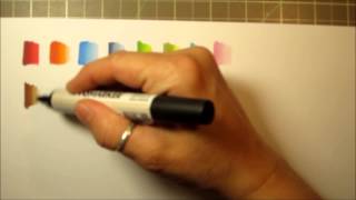 Colour Combinations using Letraset Promarkers [upl. by Ennadroj51]