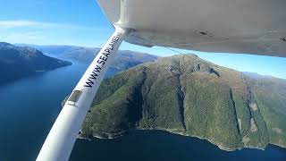 Rundflug mit dem Wasserflugzeug über Eidfjord [upl. by Elegna]