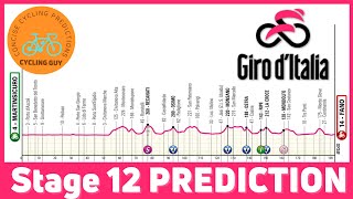 Giro dItalia 2024 Stage 12  PREVIEW  FAVOURITES  PREDICTION [upl. by Lamrej]