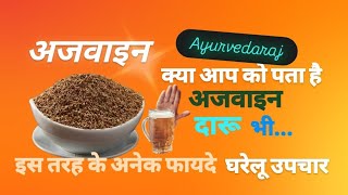 अजवाइन के फायदे  Carom seed Benefits  अजवाइन से घरेलू उपचारPatanjaliAyurved myUpchar [upl. by Mycah]