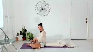 Restorative amp pranayama with a lovely passage on meditation read at the end [upl. by Ecertak]