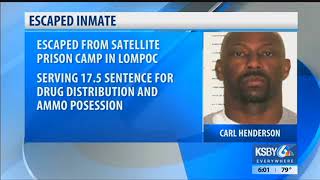 Inmate escapes Lompoc Prison Camp [upl. by Atcliffe]