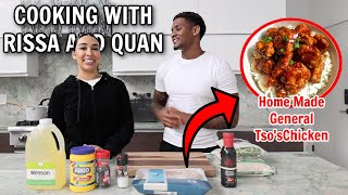 COOKING WITH RISSA AND QUAN Home Made General Tsos Chickenquot [upl. by Keyes]