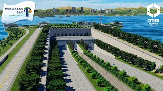 Underwater Tunnel Crossing  Ep 12 Pengasas Bay  Cities Skylines 2 [upl. by Elfie]