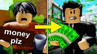 Poor to Rich Part 6 The Mean Cop’s Revenge A Sad Roblox Bloxburg Movie [upl. by Eilsew]