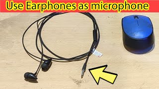 How to use earphones as mic on pc windows 10 [upl. by Euqinmod442]