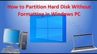 How to Partition Hard Disk Without Formatting in Windows PC ComputerTips ComputerTricks Comptech [upl. by Enela]