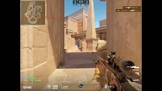 Counter Strike 2 Competitive Anubis  1v2 Last Round [upl. by Limann175]