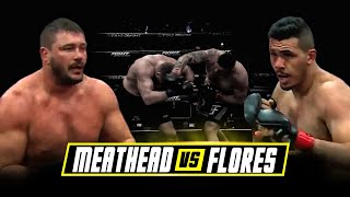 Meathead vs Flores  Boxing In MMA Gloves  Triad Combat [upl. by Barbaraanne434]