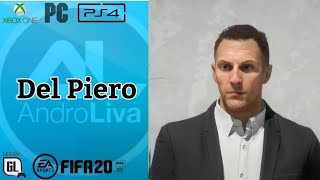 FIFA 20  Face ALESSANDRO DEL PIERO Tutorial [upl. by Nillor416]