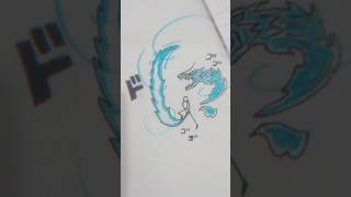 Blue katana stickman drawing art masukberanda shorts [upl. by Bertie580]