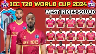 ICC T20 World Cup Squad 2024  West Indies Squad 2024  Wi Squad 2024 [upl. by Caria]