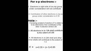 Slaters Rule Part2 chemistrywithsoumya slaterrule effectivenuclearcharge shieldingeffect [upl. by Romona]