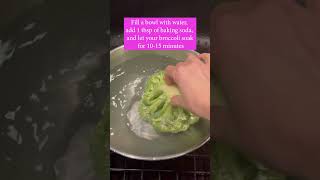 Easy Steps to Wash and Store Your Broccoli shorts [upl. by Lamson38]