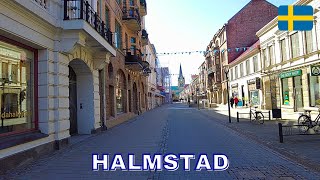 Halmstad  Virtual Walking Tour in 4K  April 2023  Sweden [upl. by Laktasic981]