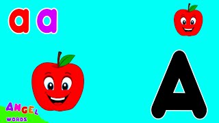 Angel WordsPhonics Song For Toddlers ABC Phonics Song A for Apple Phonics Sounds Alphabet A to Z [upl. by Sugden]