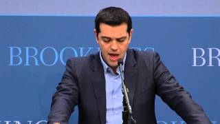 Keynote Address untranslated  Greek Opposition Leader Alexis Tsipras [upl. by Naivad]