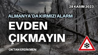 Almanyada kar alarmı Evden çıkmayın  28 Kasım 2023 Oktan Erdikmen [upl. by Jolenta711]