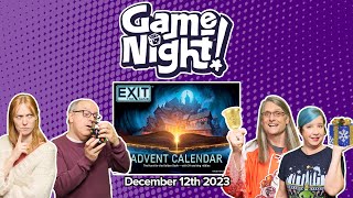 GameNight 24 Days of Christmas  Exit The Game Advent Calendar The Hunt for the Golden Book Day 12 [upl. by Harlamert]