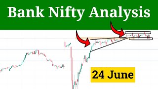 Nifty Analysis for Monday  Prediction for Tomorrow 24 June 2024 [upl. by Anirtac]