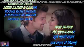 Mere Rashke Qamar karaoke With Scrolling Lyrics Eng amp हिंदी [upl. by Hanley758]