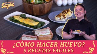 5 recetas con huevo  Cocina Delirante [upl. by Niuq621]