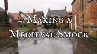 Making a Medieval Smock FREE SEWING PATTERN 1350 AD  1450 AD Medieval Reenactment [upl. by Elicec354]