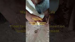 Floor drilling termite control treatment  Wallwood Chemicals  03008667040 [upl. by Harrington]