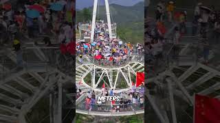 worlds largest glass bridge  sky City Huangshi youtubeshorts [upl. by Gilbye]