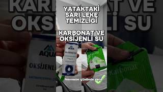 Yataktaki Sarı Lekelerin Temizliği Karbonat ve Oksijenli Su ile temizlik [upl. by Mayce171]