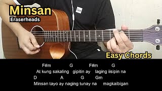 Minsan  Eraserheads  Guitar Tutorial  Guitar Chords [upl. by Eanej]