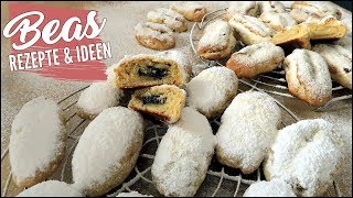 Mini Stollengebäck Rezept  Kleine gefüllte Christstollen backen BEAner [upl. by Holmes]