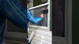 How to clean a window in under 60 seconds  Window Cleaning Techniques windowcleaning [upl. by Terrijo215]