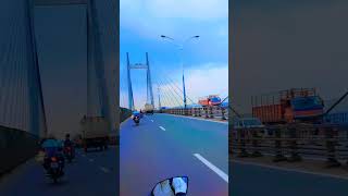 Hooghly bridge today riding 😍 shorts tvsapache4v shortsfeed [upl. by Vitus]